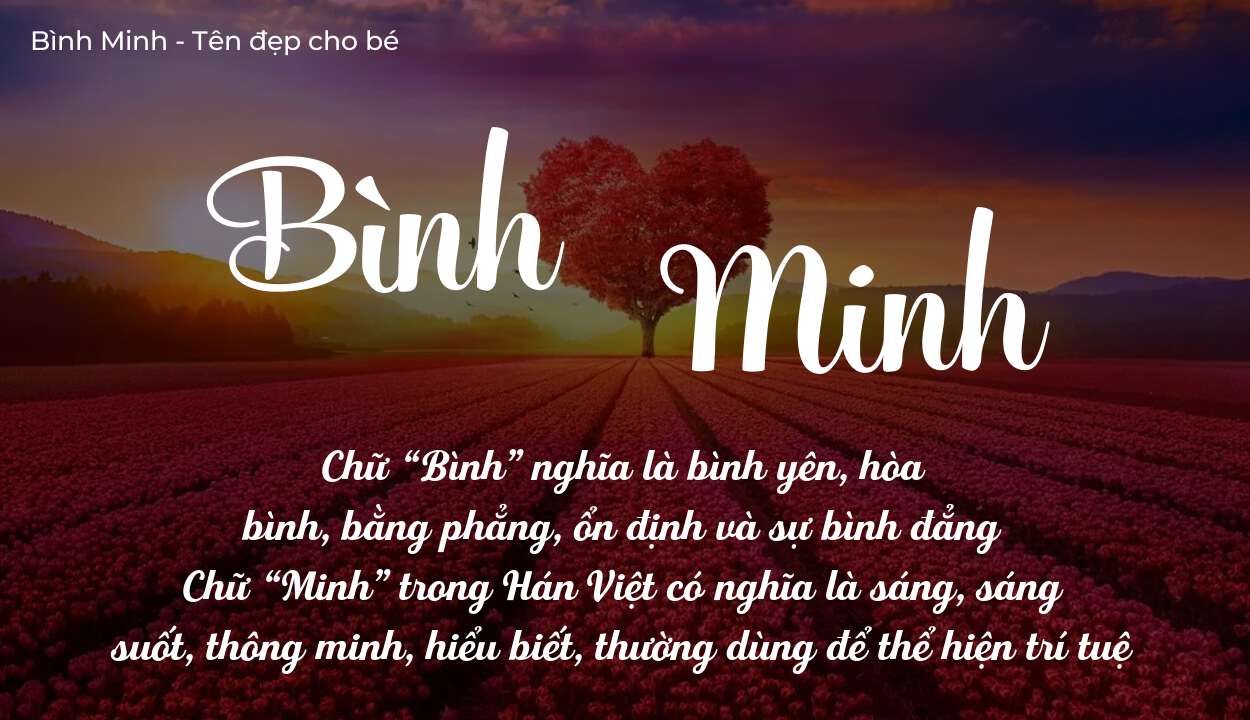 Ý Nghĩa Tên Bình Minh Và Đặc Điểm Tính Cách Nổi Bật