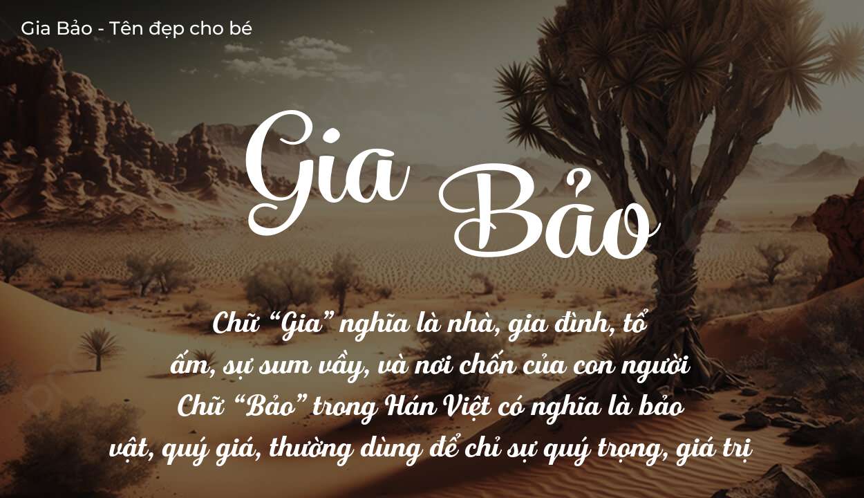 Ý nghĩa tên Gia Bảo, đặt tên con Gia Bảo bố mẹ muốn gửi gắm gì?