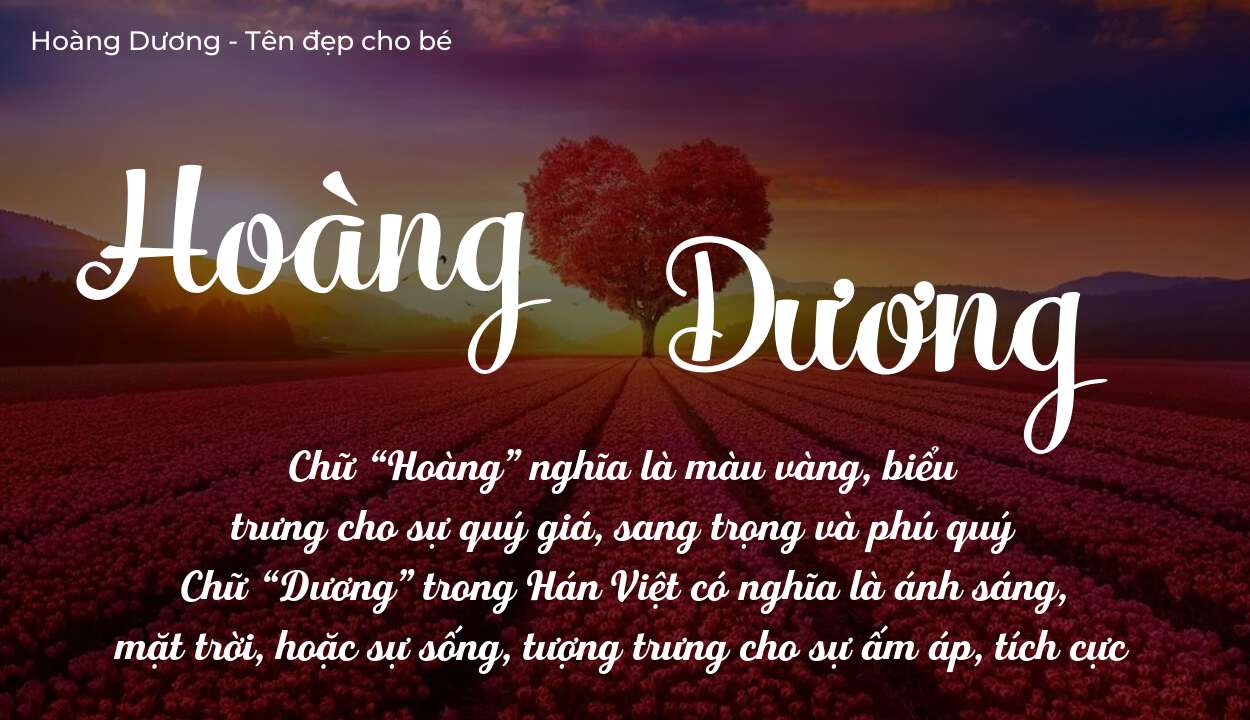 Ý Nghĩa Tên Hoàng Dương Trong Mối Quan Hệ Xã Hội