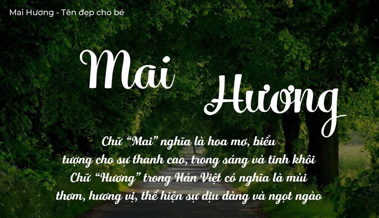 Khám Phá Ý Nghĩa Tên Mai Hương Trong Đời Sống Và Sự Nghiệp