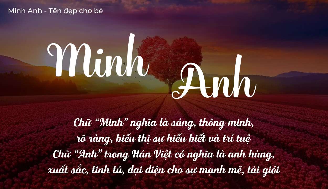 Phân tích tên Minh Anh: ý nghĩa tên, tính cách và vận mệnh