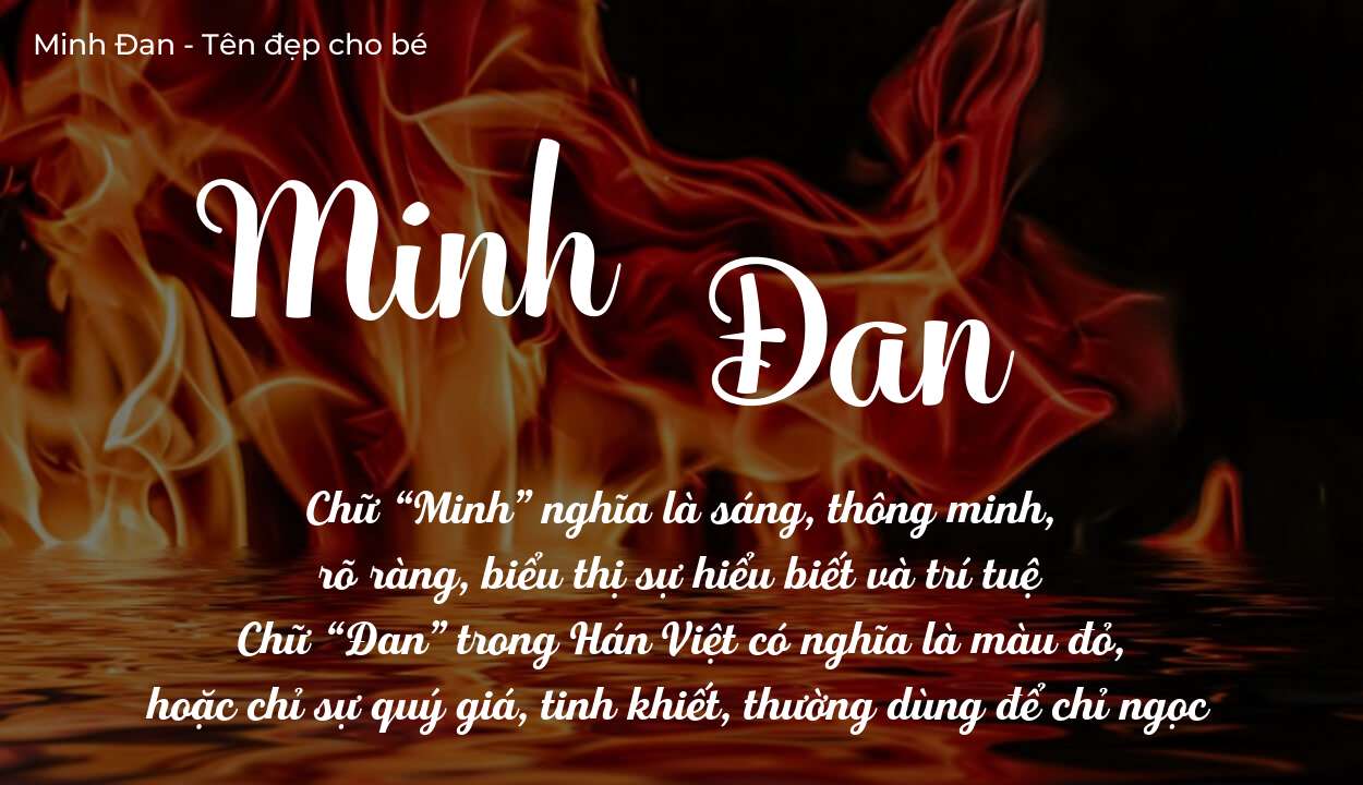 Ý Nghĩa Tên Minh Đan Trong Văn Hóa Đặt Tên Người Việt Xưa Nay