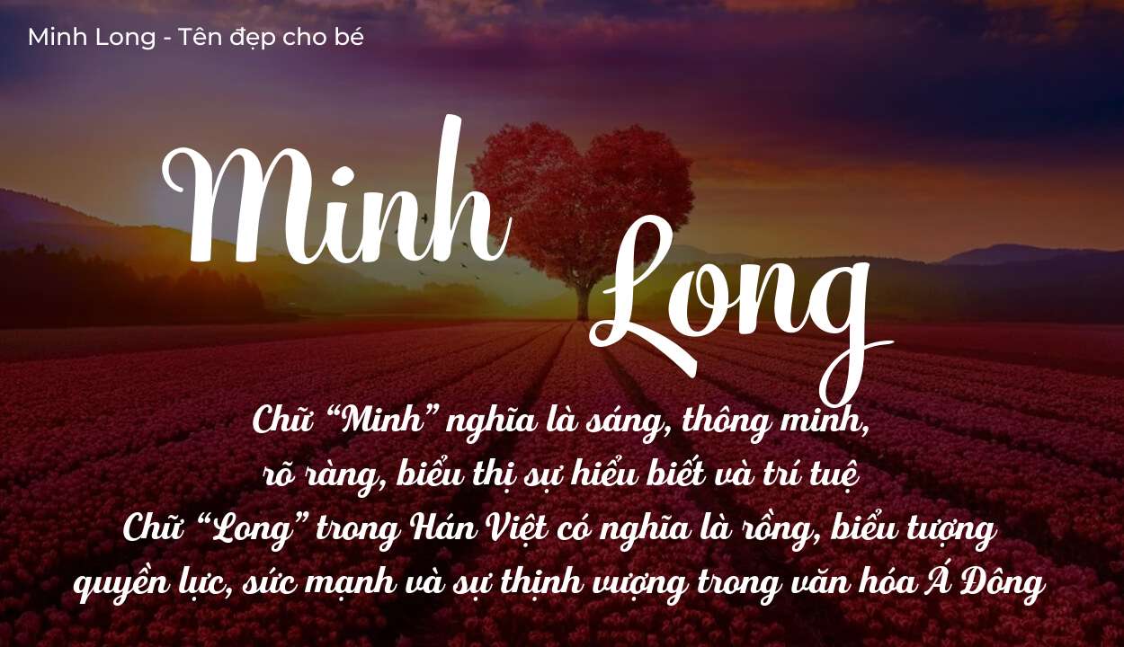 Ý Nghĩa Tên Minh Long Trong Đặt Tên Con sẽ gửi gắm điều gì