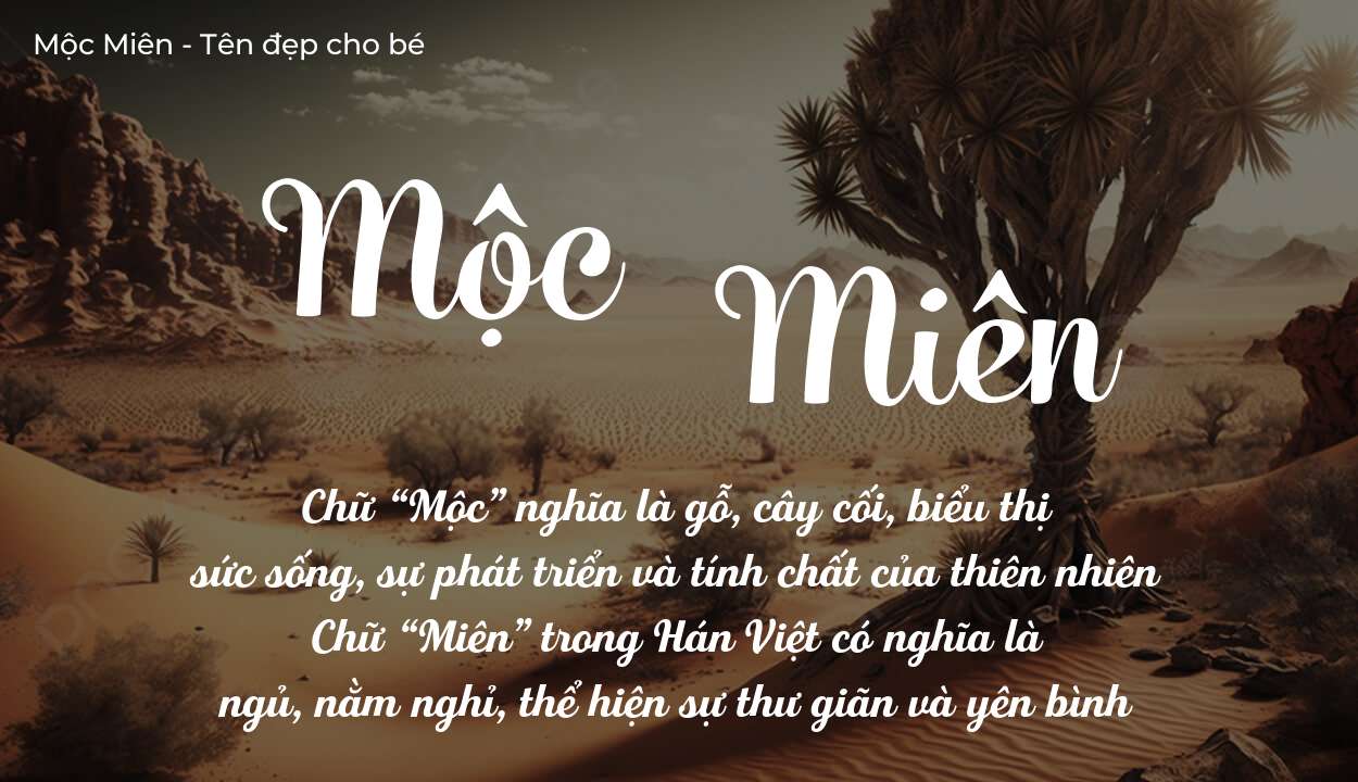 Ý Nghĩa Tên Mộc Miên Giúp Bé Gái Tự Tin Và May Mắn