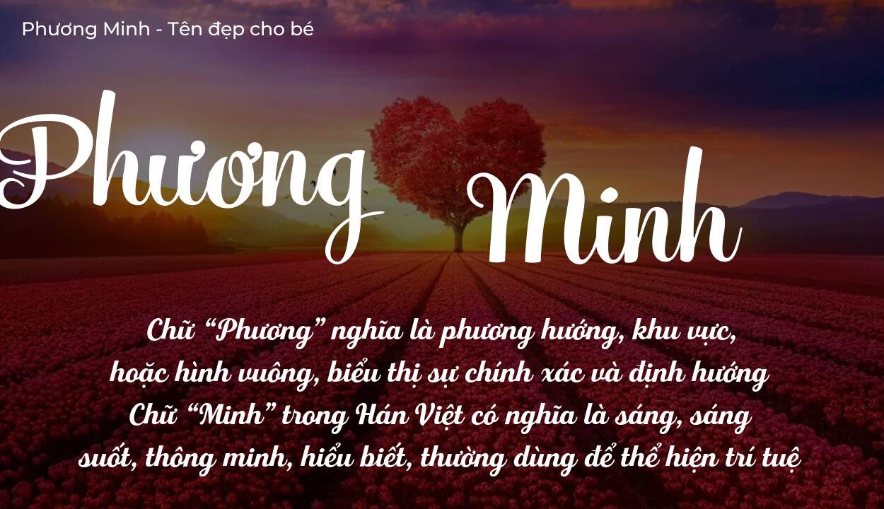 Các điều bố mẹ gửi gắm vào con thông qua ý nghĩa tên Phương Minh