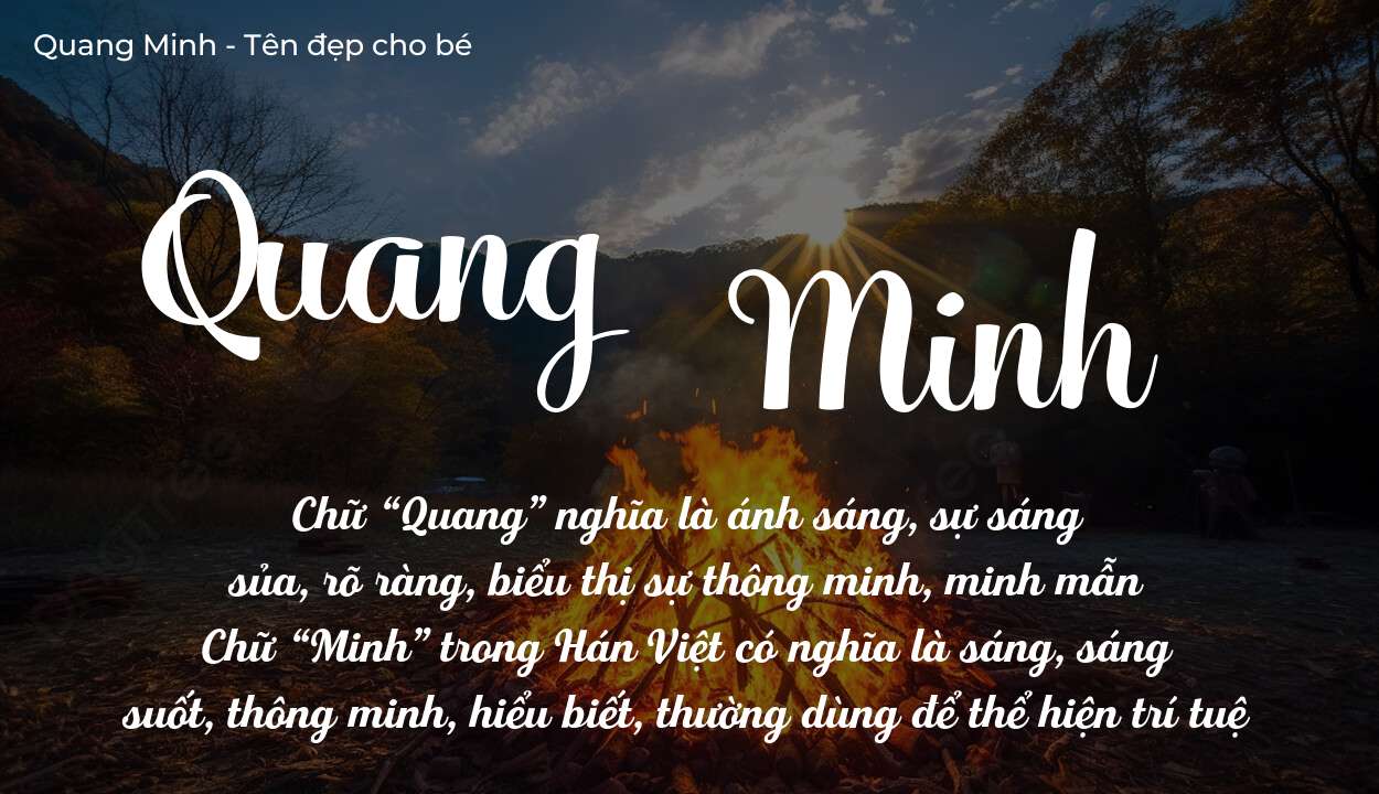 Ý Nghĩa Tên Quang Minh Và Sự Nghiệp Tương Lai