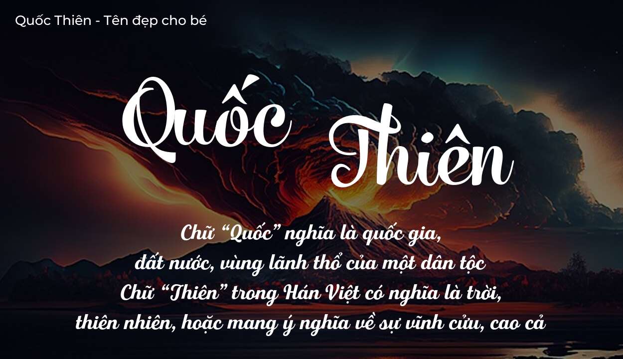 Ý Nghĩa Tên Quốc Thiên Trong Con Đường Học Vấn