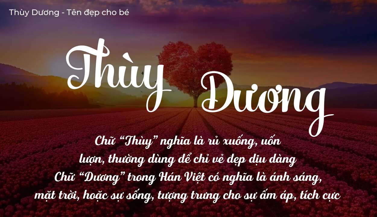 Khám Phá Ý Nghĩa Tên Thùy Dương Và Sự Ảnh Hưởng Đến Vận Mệnh