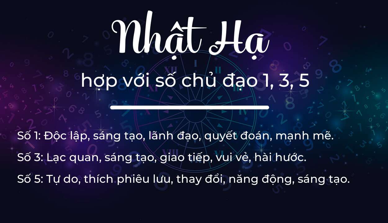 Tên Nhật Hạ hợp với người có số chủ đạo 1, 3, 5