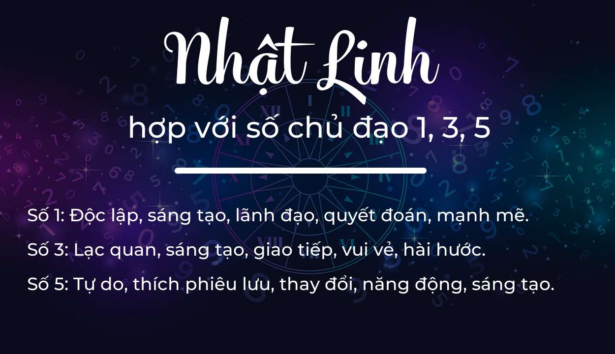 Tên Nhật Linh hợp với người có số chủ đạo 1, 3, 5