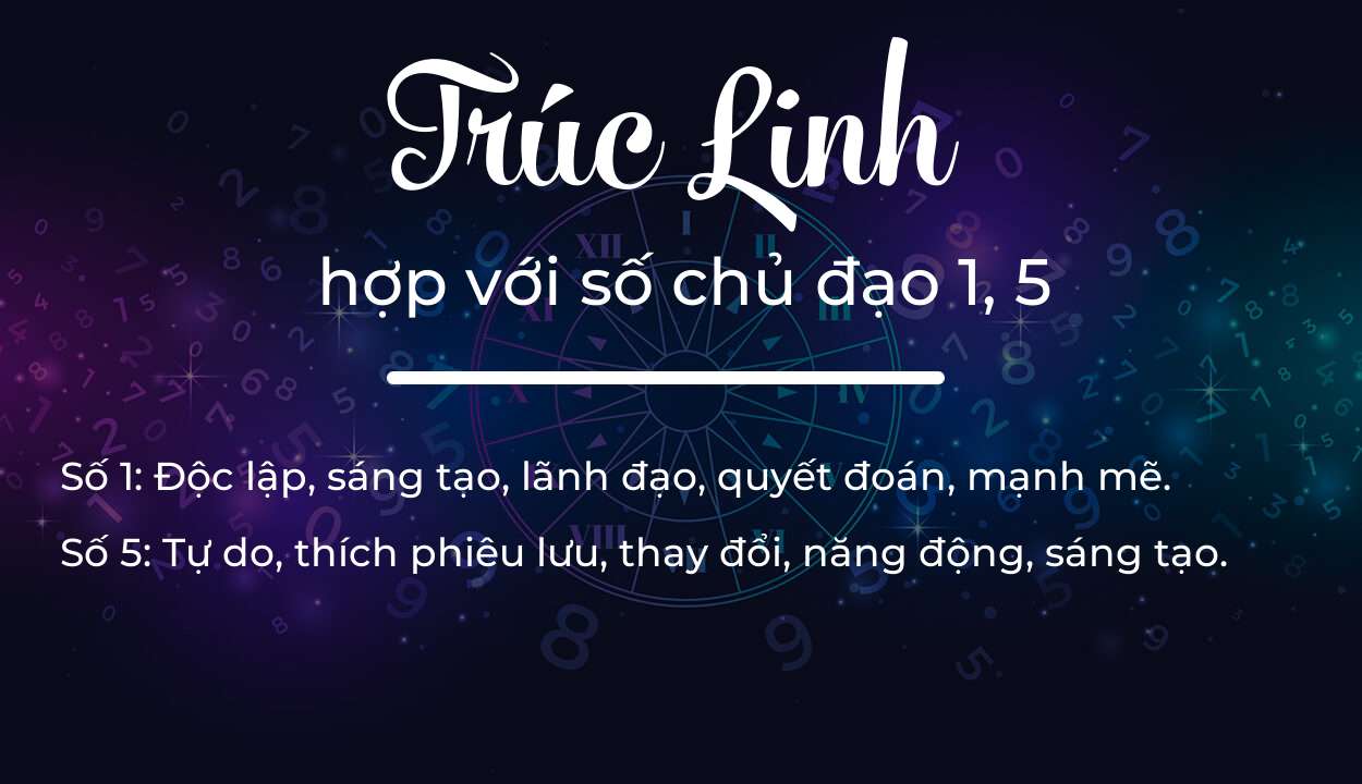 Tên Trúc Linh hợp với người có số chủ đạo 1, 5